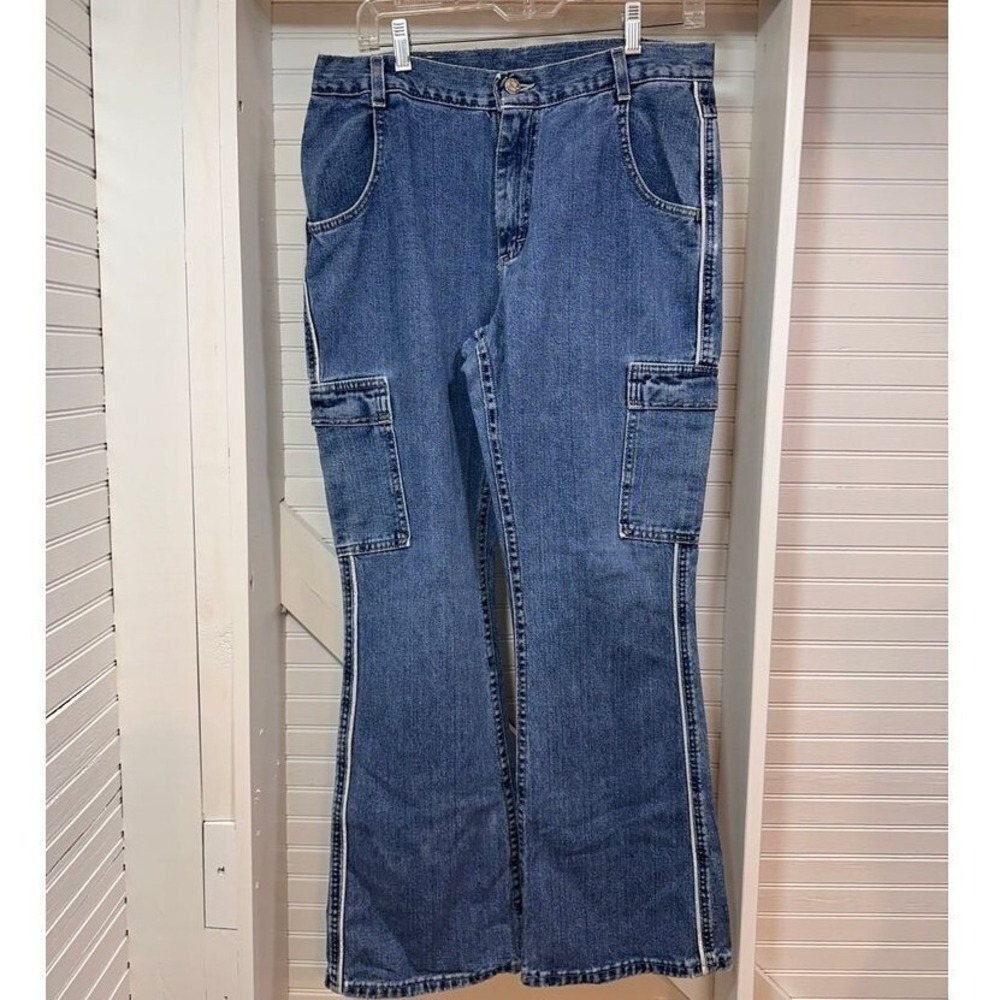 Vintage Riders Jeans Womens medium‎ Juniors 13M flare wide-leg Y2K denim cargo